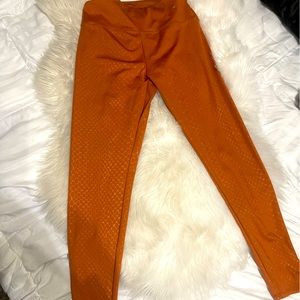 Rust orange work out pants